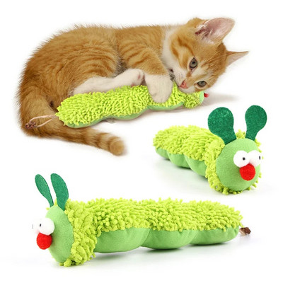 Uued lemmikloomatarbed Caterpillari kujuga plüüsist kassimänguasi sisaldab kassinaerist eneserõõmu, igavust leevendavat interaktiivset mängu
