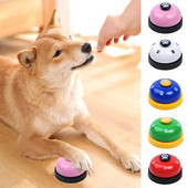 Pet Toy Bell Dog Cat Feeding Reminder Small Bell Footprint Ring for Teddy Dog Training Interactive Called Dinner Toy Pet Product
