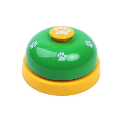 Pet Toy Bell Dog Cat Feeding Reminder Small Bell Footprint Ring for Teddy Dog Training Interactive Called Dinner Toy Pet Product