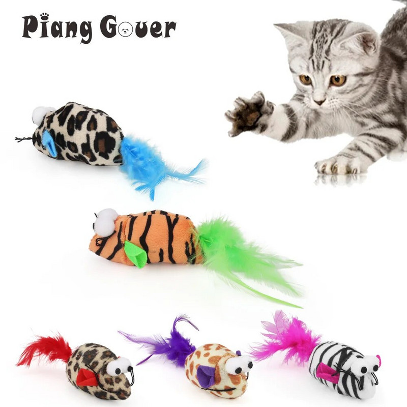 10db Macskagyökér egér macskajáték toll interaktív játék oktató egerek kisállat játék