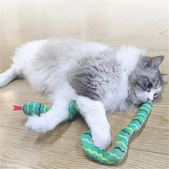 Котешка билка Играчка Интерактивна играчка Плюшена играчка за котка Ненаситна змия, устойчива на ухапване моларна интерактивна играчка Подарък за котка Аксесоари за домашни любимци