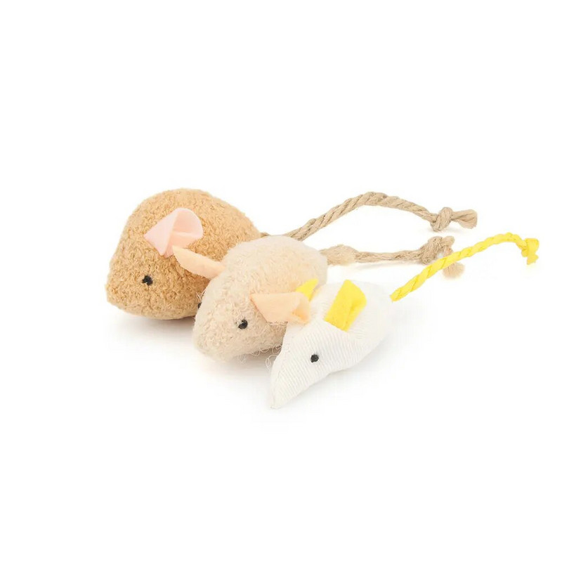 Egérjáték interaktív macskamenta plüss egér macskajátékok kiscicáknak, akik karcolást szimulálnak.