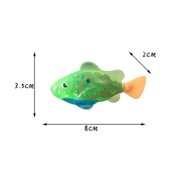 Cat Interactive Electric Fish Toy Water Cat Toy Indoor Play Swimming Robot Fish Toy Led Light Pet Toys for Cat and Dog