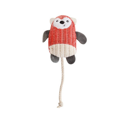Νέο βελούδινο παιχνίδι για γάτες Cute Bear Santa Interactive Παίξτε Chew Kitten Rope Pet βελούδινο Squeaky παιχνίδι Χριστουγεννιάτικο δώρο για κατοικίδια