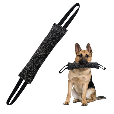 Pet Dog Training Bite Stick Tug Toy Linen K9 Dog Bite Stick Tug Toy за възрастни кучета и кученца за кучета Pet Training Play Throw
