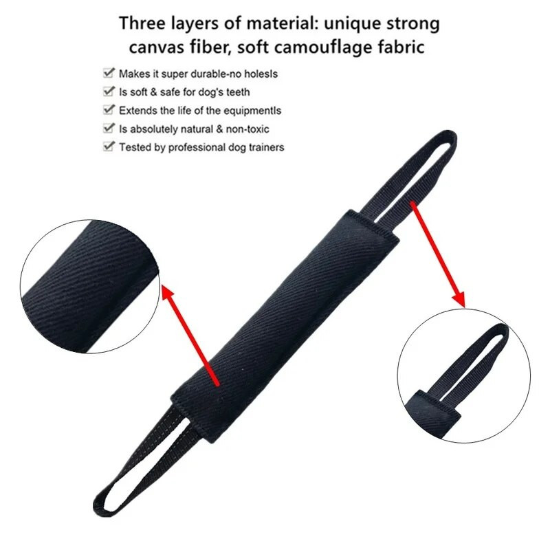 Pet Dog Training Bite Stick Tug Toy Linen K9 Dog Bite Stick Tug Toy за възрастни кучета и кученца за кучета Pet Training Play Throw