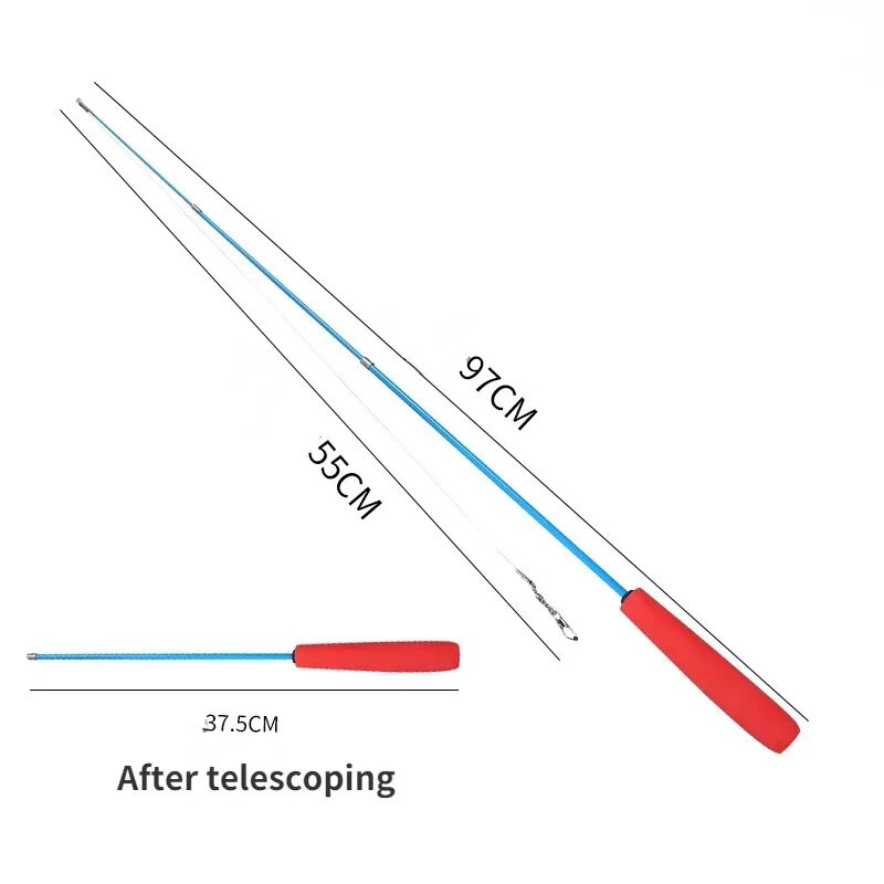 Macska ugrató pálcák Három részből álló teleszkópos horgászbot cica Vicces elkapó ugrató botbot Interaktív bot kötekedő játékok