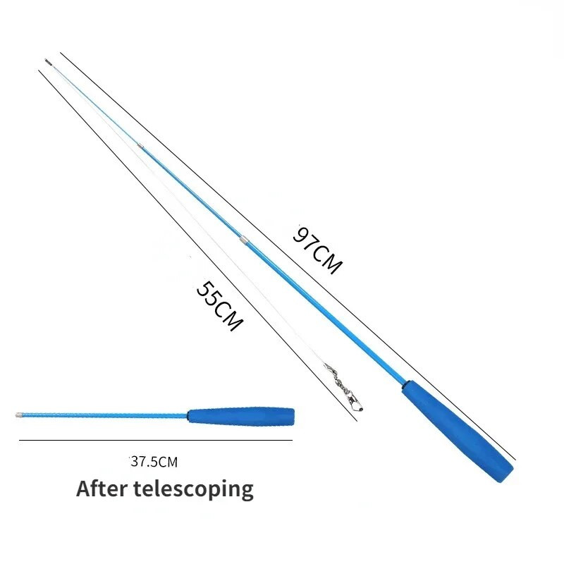 Macska ugrató pálcák Három részből álló teleszkópos horgászbot cica Vicces elkapó ugrató botbot Interaktív bot kötekedő játékok