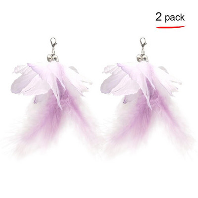 Αστεία προσομοίωση Bird Interactive Feather Toy with Bell Sucker Stick Toy for Indoor Kitten Play Chase Exercise Cat Toy