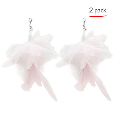 Αστεία προσομοίωση Bird Interactive Feather Toy with Bell Sucker Stick Toy for Indoor Kitten Play Chase Exercise Cat Toy