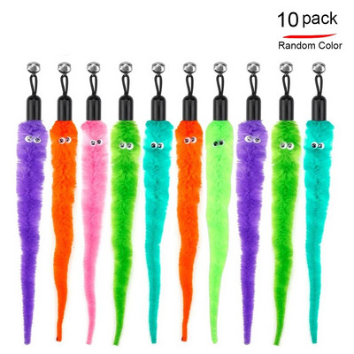 Αστεία προσομοίωση Bird Interactive Feather Toy with Bell Sucker Stick Toy for Indoor Kitten Play Chase Exercise Cat Toy