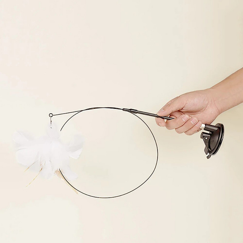 Vicces szimulációs madár interaktív macskatoll játék Bell Sucker macskabotos játékkal beltéri kiscicákhoz, üldözőgyakorlatos macskajáték