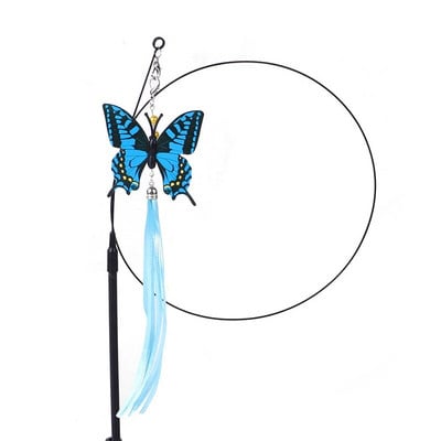 Cat Toys Simulation Bird διαδραστικό Sucker Feather Bird with Bell Cat Stick Toy for Kitten Playing Teaser Wand Toy Cat Supplies