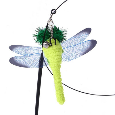 Cat Toys Simulation Bird διαδραστικό Sucker Feather Bird with Bell Cat Stick Toy for Kitten Playing Teaser Wand Toy Cat Supplies