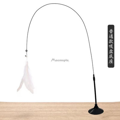 1 τμχ Γάτα Teaser Stick Διαδραστικό παιχνίδι με φτερά Teaser Stick Wand Pet Feather Replacement Catcher Product for Cat Exercise