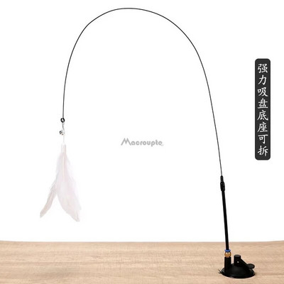1 τμχ Γάτα Teaser Stick Διαδραστικό παιχνίδι με φτερά Teaser Stick Wand Pet Feather Replacement Catcher Product for Cat Exercise