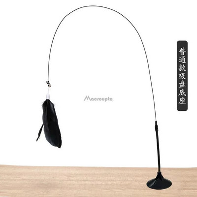 1 τμχ Γάτα Teaser Stick Διαδραστικό παιχνίδι με φτερά Teaser Stick Wand Pet Feather Replacement Catcher Product for Cat Exercise