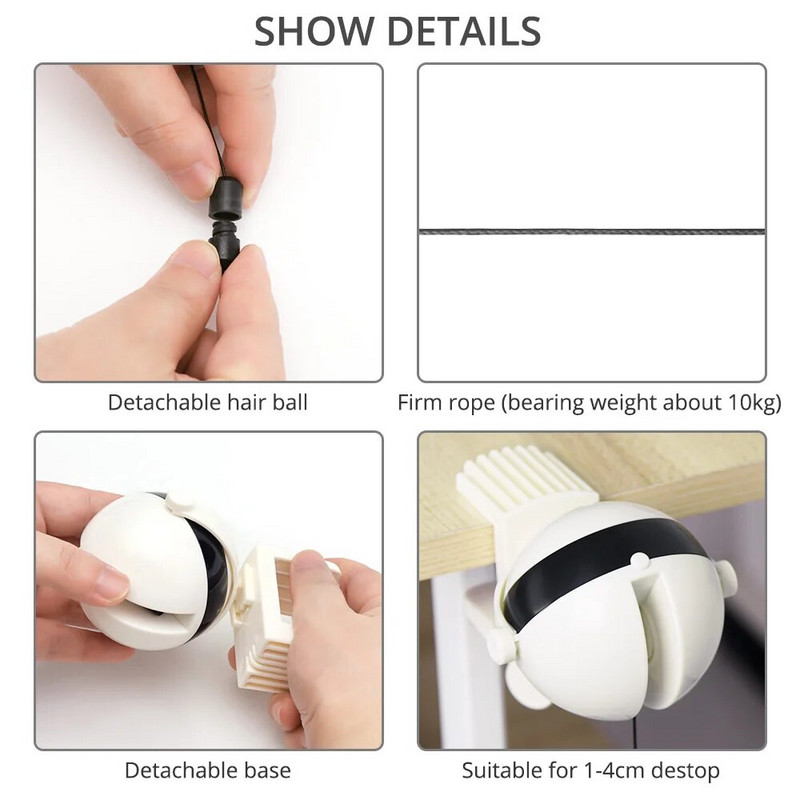 Automatikusan emelhető macskajáték labda Intelligens elektromos oktatójátékok macskáknak Tartozékok Interaktív Funy Teaser Kisállat termék Ball Kitten