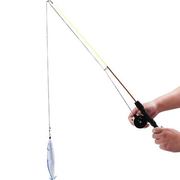 Stretch Super Long Fishing Rod Feather Cat Accessories Interaction Relieve πλήξη Small Fish Cat Game Χονδρική πώληση προϊόντων για κατοικίδια