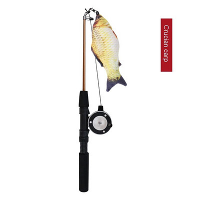 Stretch Super Long Fishing Rod Feather Cat Accessories Interaction Relieve πλήξη Small Fish Cat Game Χονδρική πώληση προϊόντων για κατοικίδια
