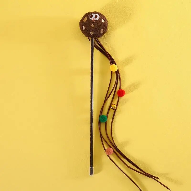 Macskapálca játék Aranyos kötekedő pálca macskajáték macskatoll játékok Macskapálca játék macskáknak Gyakorlatok Beltéri szabadtéri macskáknak