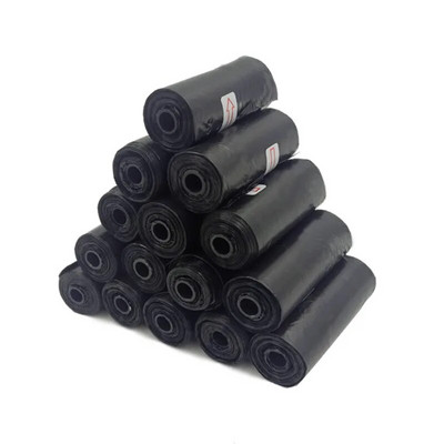 1-15 Roll Pet Dog Poop Bags Dispenser Συλλέκτης Σακούλα σκουπιδιών Puppy Cat Pooper Scooper Bag Small Rolls Clean Outdoor Pets Supplies