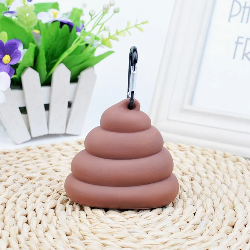 1db kisállat ürülékzacskó Szar alakú kutyamacska hulladékzsákok Hordozható kutyakaki adagoló tartó Háziállatok Tisztítószerek kültéri kisállatokhoz