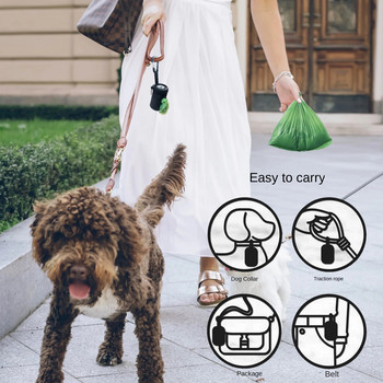Τσάντα σκουπιδιών για σκύλους κατοικίδιων ζώων Ρυθμιζόμενη νάιλον τσάντα απορριμμάτων σκύλων για σκουπίδια Μίνι τσάντα σκουπιδιών ταξιδιού Εργαλεία καθαρισμού κατοικίδιων