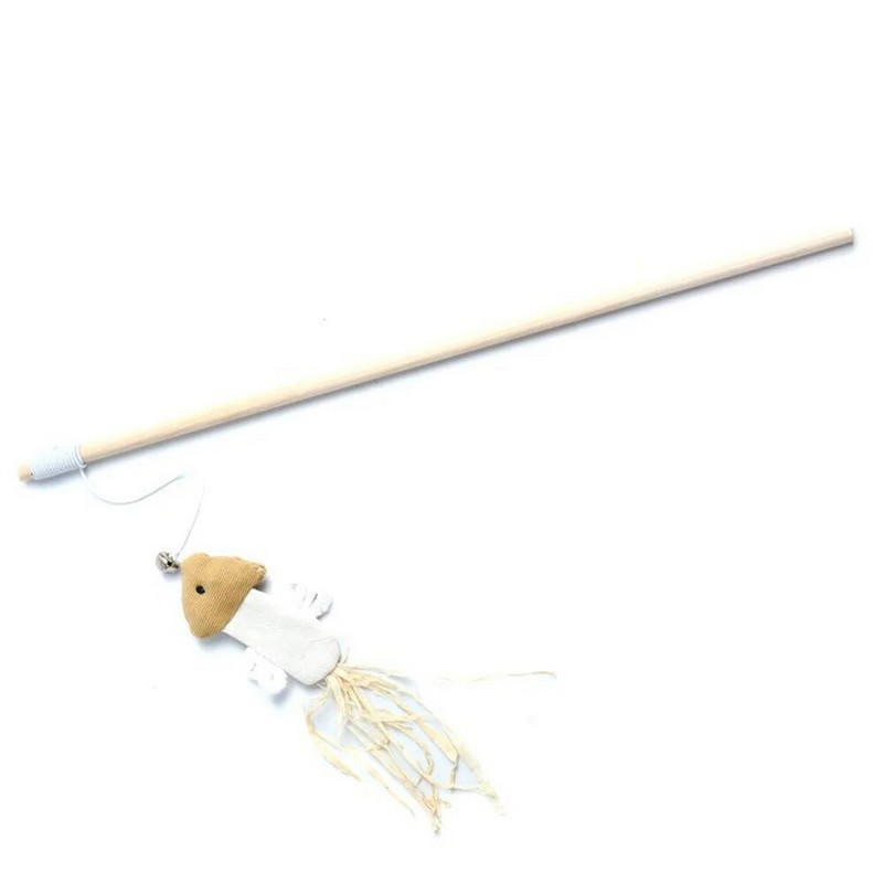 1 vnt. plunksnų katės lazdelės erzintuvas plunksnų žaislas kačiukas Juokingas spalvingas strypas, katės lazdelės žaislai mediniai naminių kačių interaktyvūs lazdelės naminių kačių reikmenys