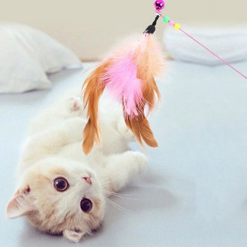 Pet Cat Toy Плюшена забавна игра Cat Toys Ring Bell Happy Cat\'s Accessories High Quality Good Elastic Rope Toy Pet консумативи играчки за котки