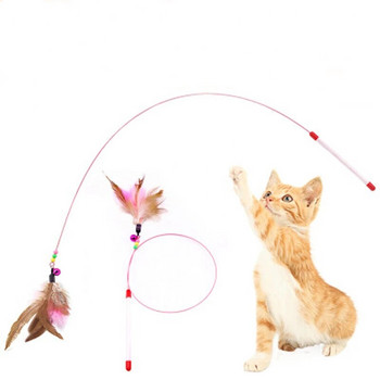 Pet Cat Toy Плюшена забавна игра Cat Toys Ring Bell Happy Cat\'s Accessories High Quality Good Elastic Rope Toy Pet консумативи играчки за котки
