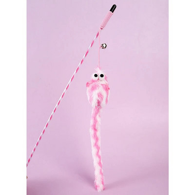 Cat Toys Funny Cat Stick Bouncy Rod Bell Bait Toy Cat Longtail Longtail Mouse Sripe Funny Cat Stick Προμήθειες για κατοικίδια Αξεσουάρ για γάτες