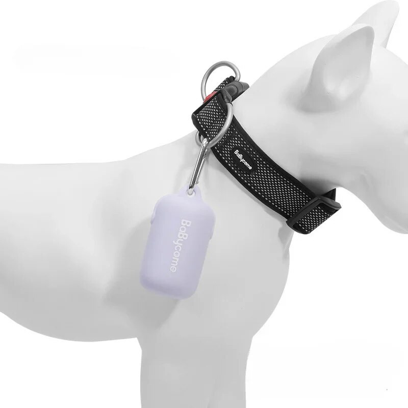 Kutya ürülékes zacskók adagoló tartó karabinerrel Utazás kültéri kisállat hulladék felszedő Szilikon Kiegészítők Környezetbarát termékek Áruk