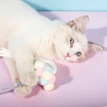 Νέο Rip Cat stick εύκαμπτο καλάμι ψαρέματος Παιχνίδι γάτας Διασκεδαστικό λαβή ραβδιών γάτας παιχνίδι που πρέπει να έχετε για γάτα