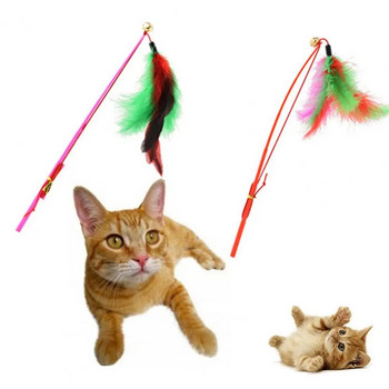 Cat Bell Toys Υψηλής ποιότητας Funny Stick Οικονομικά Κλασικά, φιλικά προς το περιβάλλον, παιχνίδια για κατοικίδια ζώα
