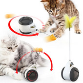 Παιχνίδια με ρόδα για γάτες Kitten Interactive Balance Car Cat Chasing Toy with Catnip Funny Pet Products for Dropshipping