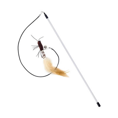 Dr.DC Wire Teasing Cat Stick Έντομο Dragonfly Feather Γάτα Προμήθειες Cat Pet Moth Παιχνίδι Διαδραστικό Διασκεδαστικό Παιχνίδι για κατοικίδια γάτα κοντάρι