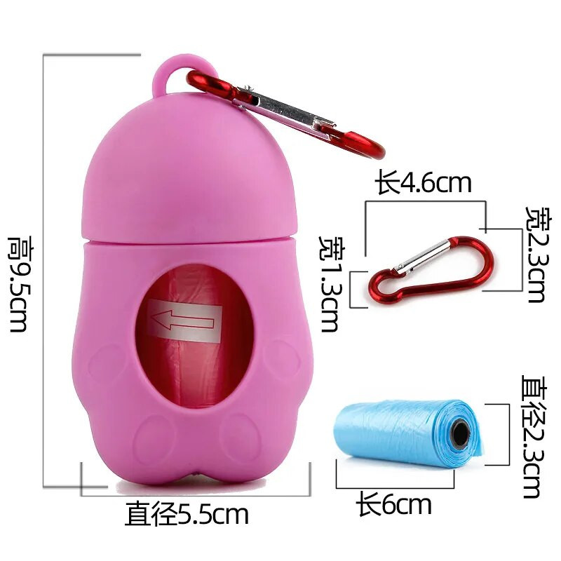 Kutya játék adagoló kakizsák készlet szemeteszsákok hordozó tartó állati hulladékgyűjtő tisztítóeszközök kültéri kisállat kellékekhez