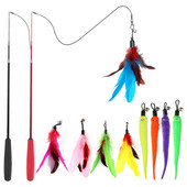 Cat Toys Ραβδί φτερού γάτας, 11 τεμ.