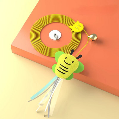 Παιχνίδι γάτας Swing Sticky Disc Elastic με κουδούνι Πειράγμα πόρτας Σχοινί για γάτα Μακρύ σχοινί Πειράγμα για γάτα Αξεσουάρ Παιχνίδι για κατοικίδια γατάκια