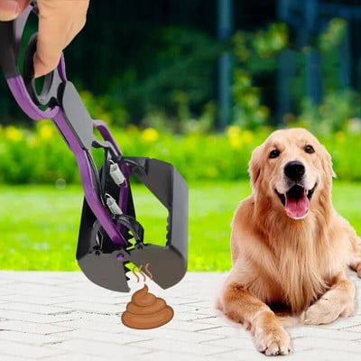 Pet Pooper Scooper Dogs Shit Clip Long Handle Jaw Poop Scoop Outdoor Animal Feces Cleaner Picker Събирач на екскременти Чисти инструменти