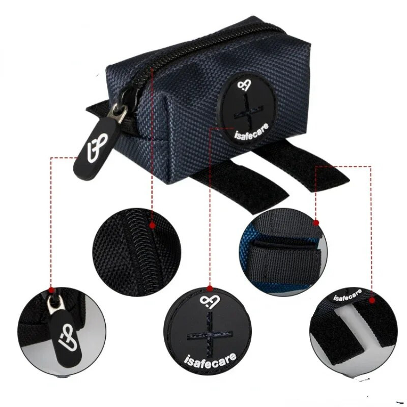 Kutya ürülékzacskó-adagoló Kakizsáktartó kutyák sétáló multifunkcionális kutyáknak Szemeteszsáktartó Kutya kültéri WC-táskák tárolása