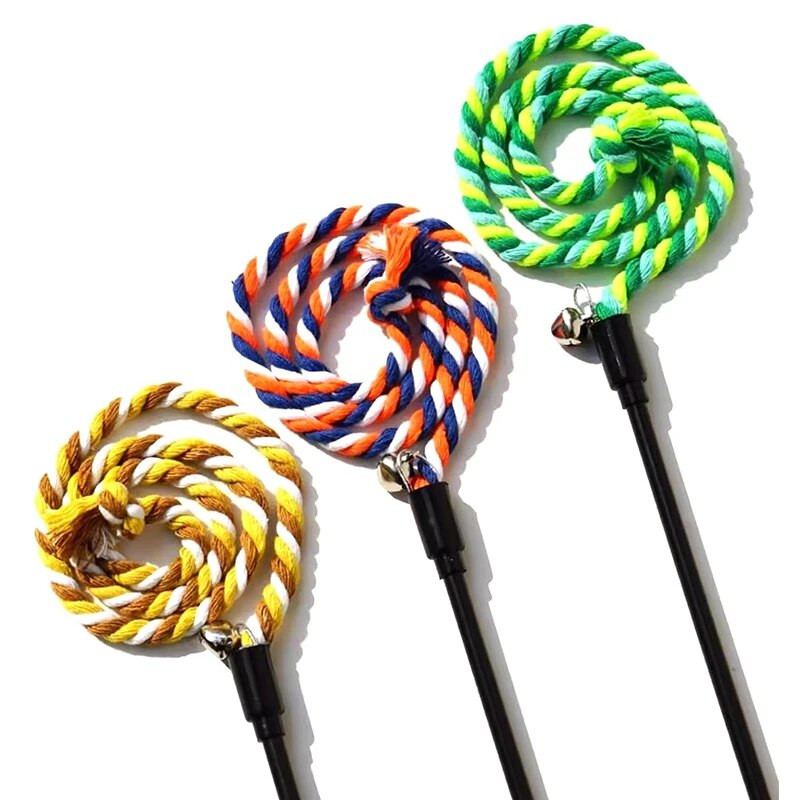 Macskapálca játék macska interaktív játék kötekedő macska kötél csengő macska rágójáték tiszta fogak cica játék játék kellékek