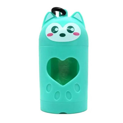 Χαριτωμένο Dog Shape Σακούλες σκουπιδιών Poop Poop Dispenser Φορητό Dog Poop Waste Bag Dog Organizer Pick Up Dog Outdoor Puppy Cat