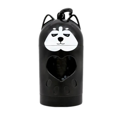 Χαριτωμένο Dog Shape Σακούλες σκουπιδιών Poop Poop Dispenser Φορητό Dog Poop Waste Bag Dog Organizer Pick Up Dog Outdoor Puppy Cat
