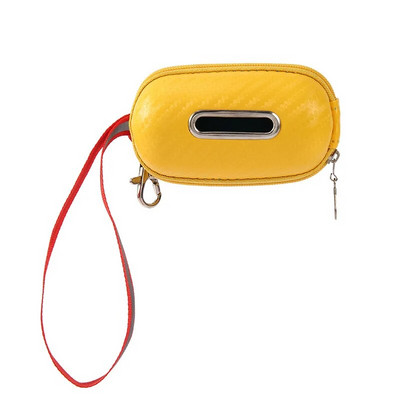 Dog Poop Dispenser PU Δερμάτινη Θήκη για τσάντες Poop Dog Φορητή θήκη για σκουπίδια για σκύλους που περπατούν αντανακλαστικές τσάντες τουαλέτας