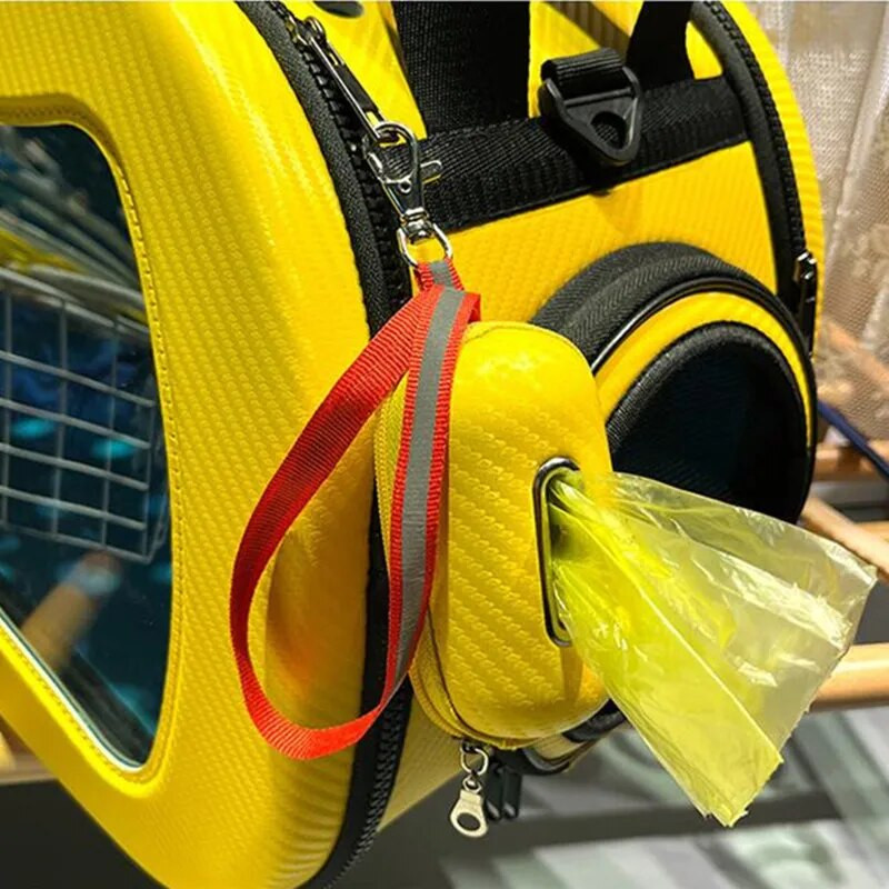 Šunų išmatų maišelių dozatorius PU Odinis šunų išmatų maišelio laikiklis Nešiojamas šiukšlių maišų laikiklis šunims, vaikščiojantiems Šviesą atspindintiems šunims, tualeto maišams