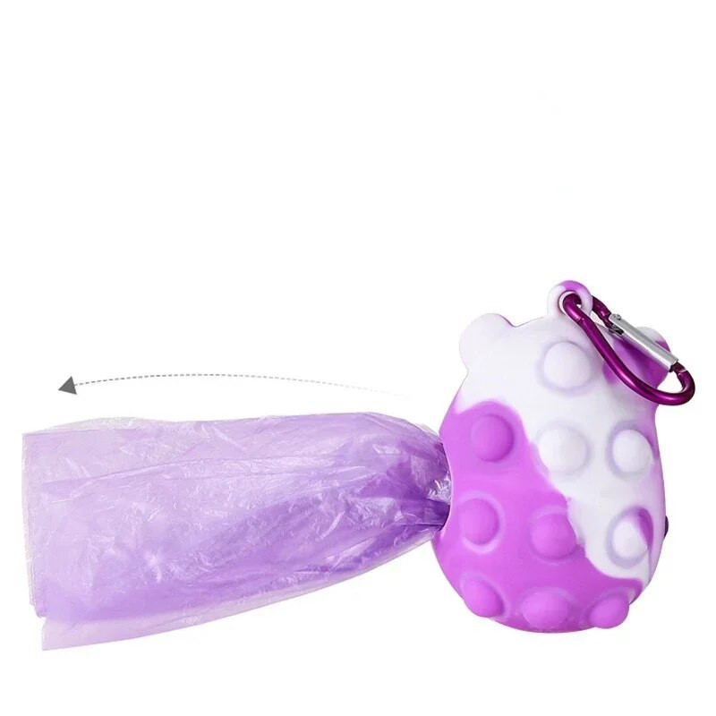 Kisállat kiskutya macska kakizsák adagoló Hordozható kutyakaki hulladékzsák tartó kültéri kisállat kellékek szemeteszsákok rendező