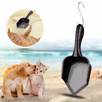 Υψηλής ποιότητας σέσουλα απορριμμάτων γάτας PVC πλαστικό ανθεκτικό φτυάρι για κατοικίδια Πρακτικά προϊόντα καθαρισμού άμμου γάτας Poop Scooper για γάτες