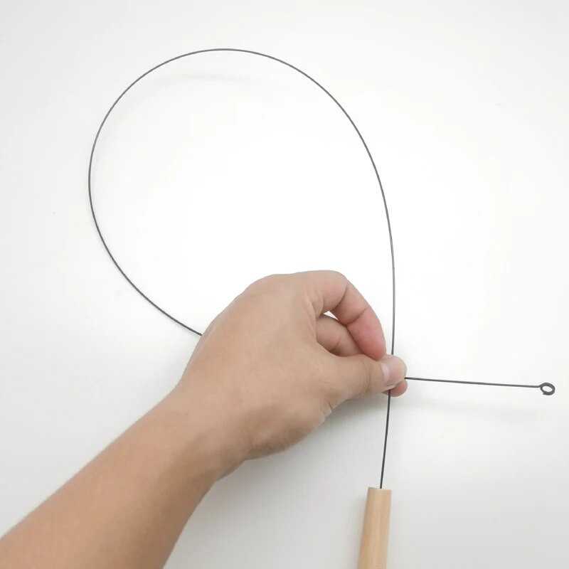 Barkácsolás macskajáték-kiegészítők Tollak Vicces macskabot fa fogantyúval Helyettesítő kisállatjáték-tartozékok